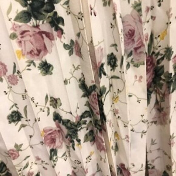 Boho floral pleated belted off shoulder dress - Picture 7 of 8